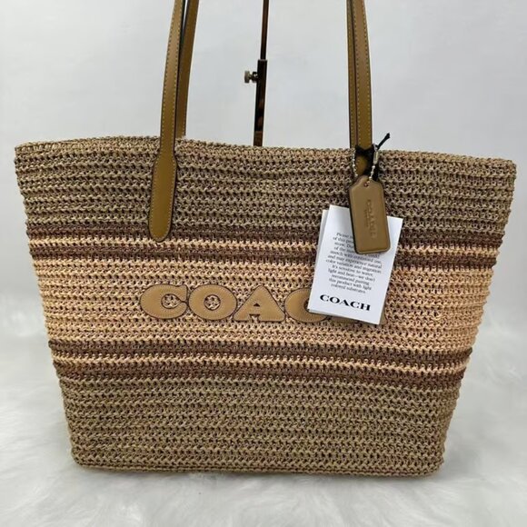 Coach Straw City Tote CBG87 NWT - Picture 3 of 6